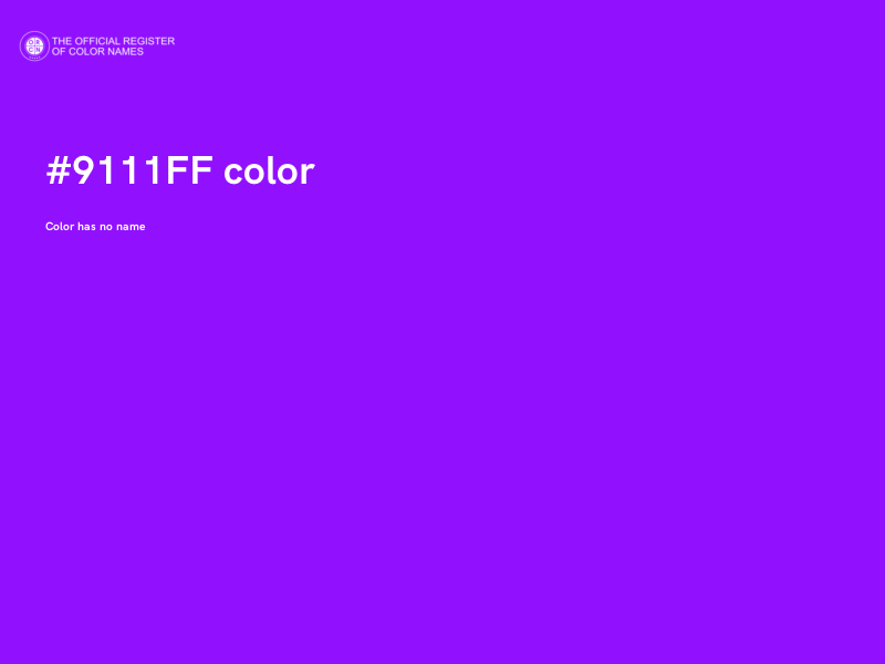 #9111FF color image