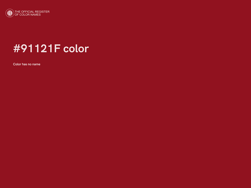 #91121F color image