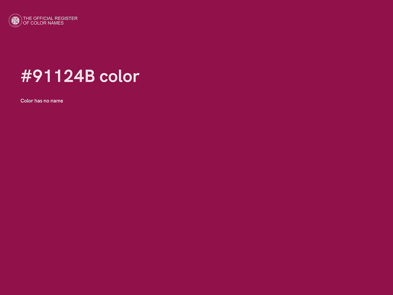 #91124B color image