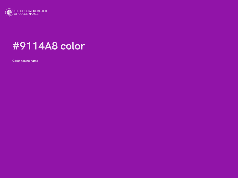 #9114A8 color image