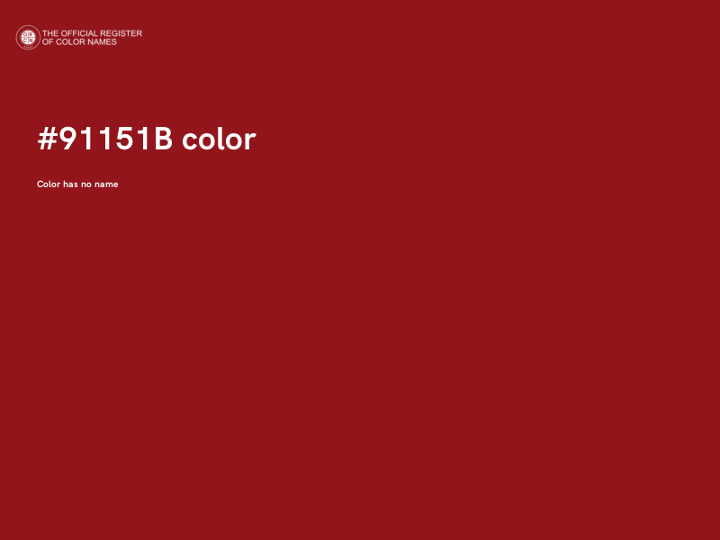 #91151B color image