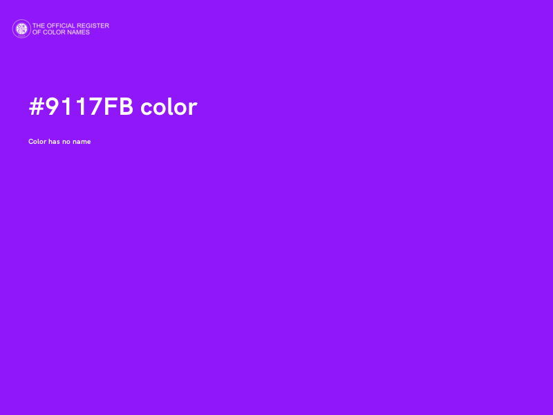 #9117FB color image