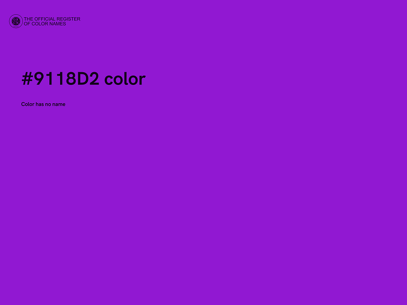 #9118D2 color image