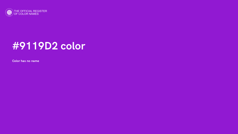 #9119D2 color image