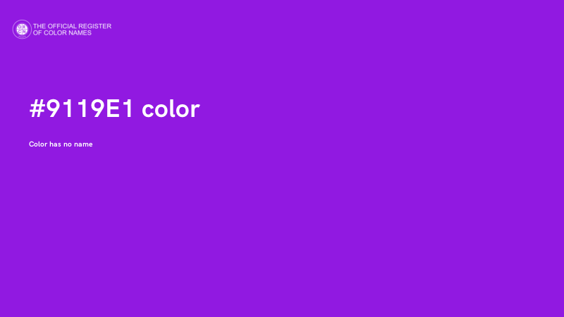 #9119E1 color image