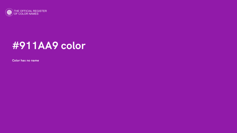 #911AA9 color image