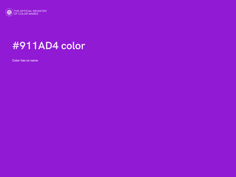 #911AD4 color image
