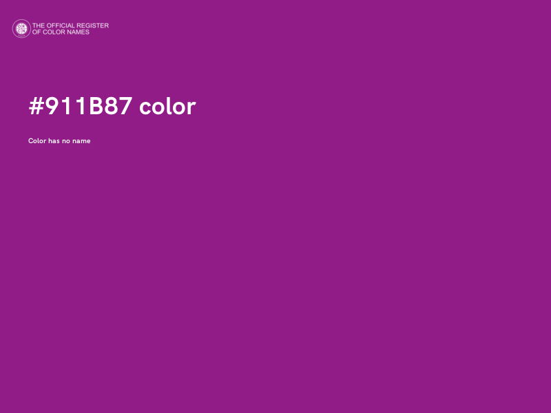 #911B87 color image