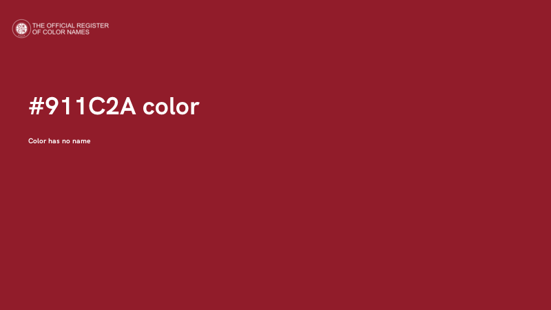 #911C2A color image