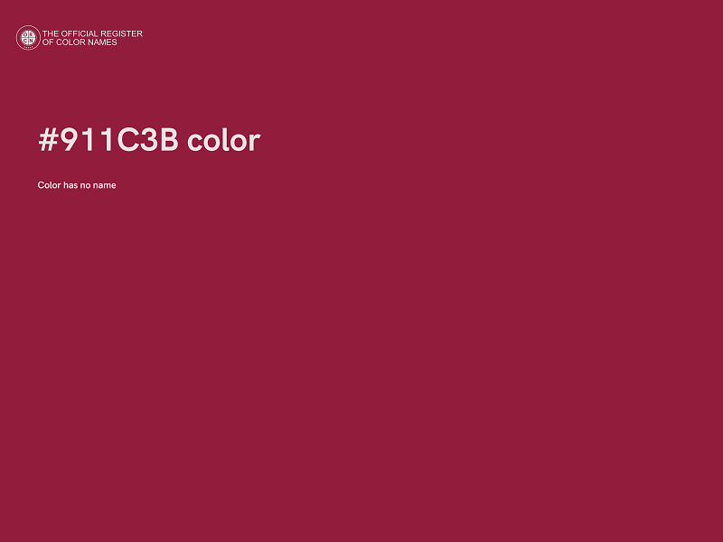 #911C3B color image