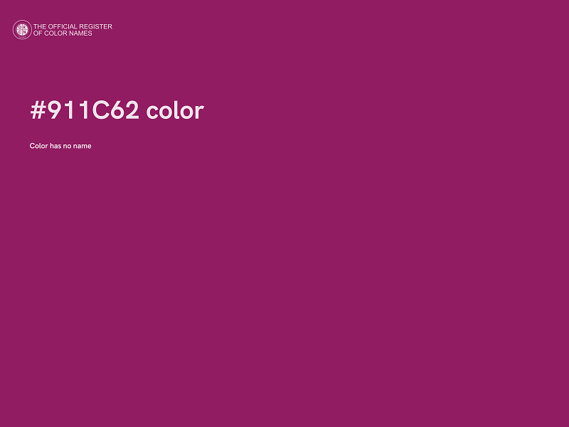 #911C62 color image