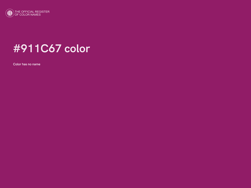 #911C67 color image