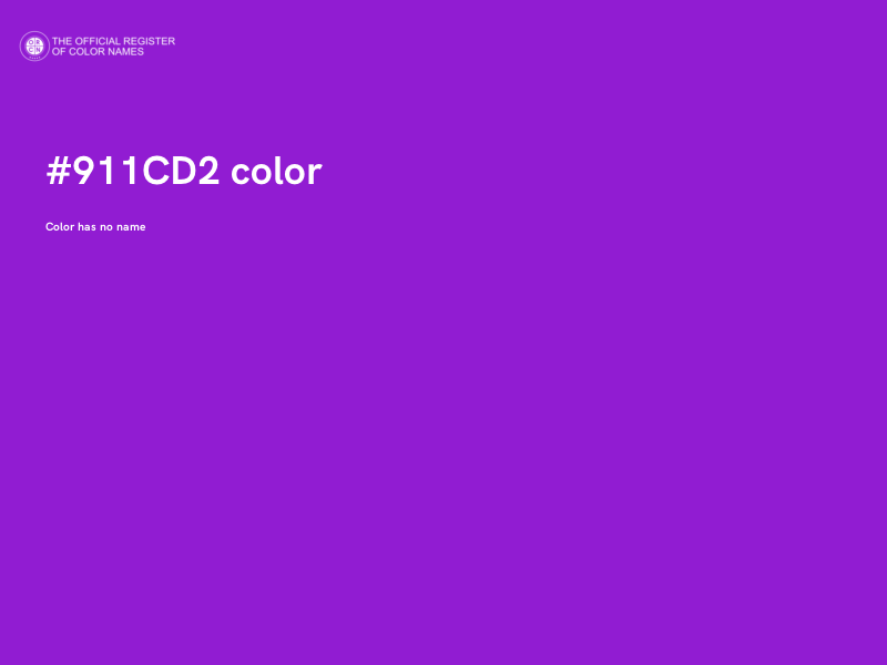 #911CD2 color image