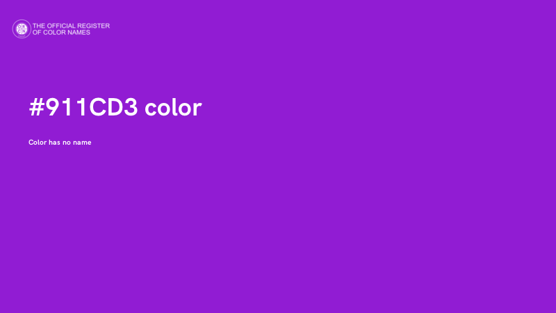 #911CD3 color image