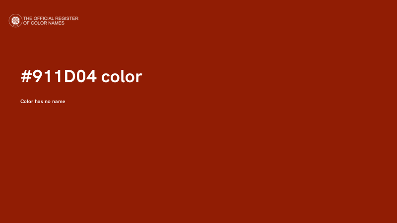 #911D04 color image