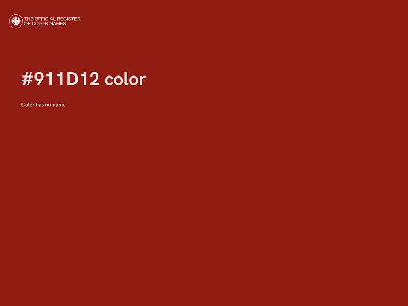 #911D12 color image