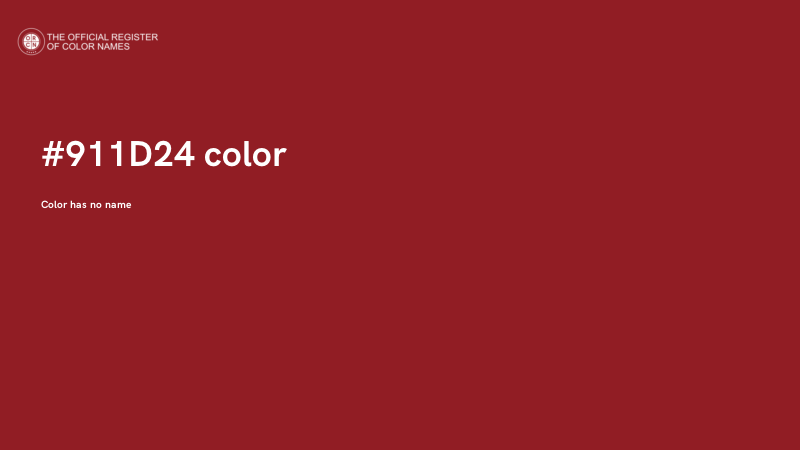 #911D24 color image