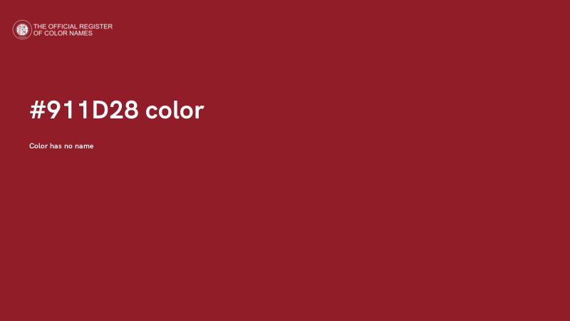 #911D28 color image