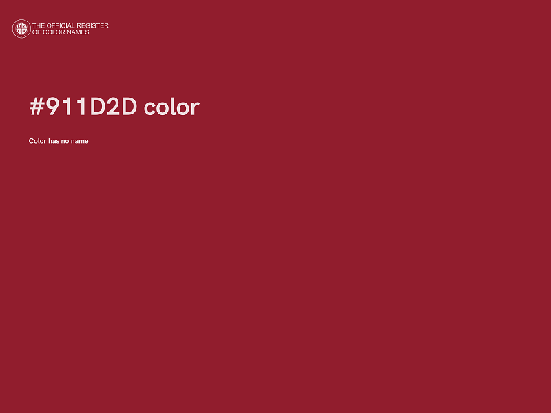 #911D2D color image
