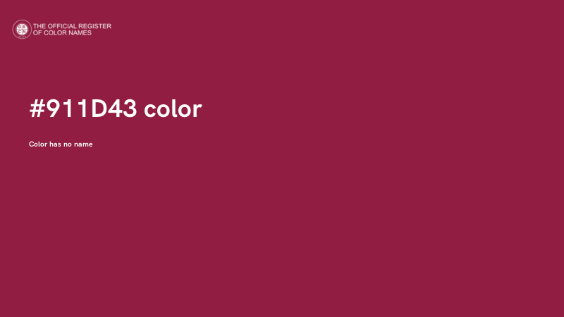 #911D43 color image