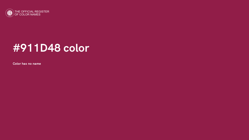 #911D48 color image
