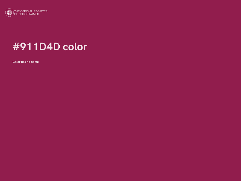 #911D4D color image