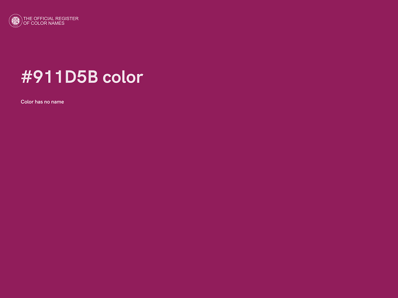 #911D5B color image