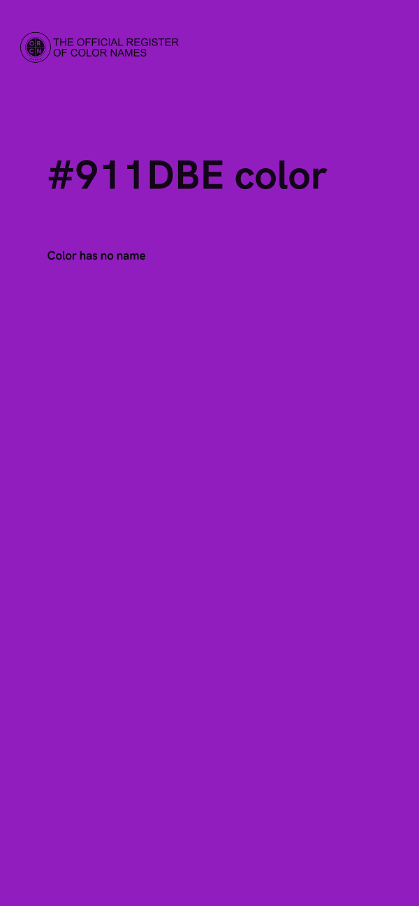 #911DBE color image