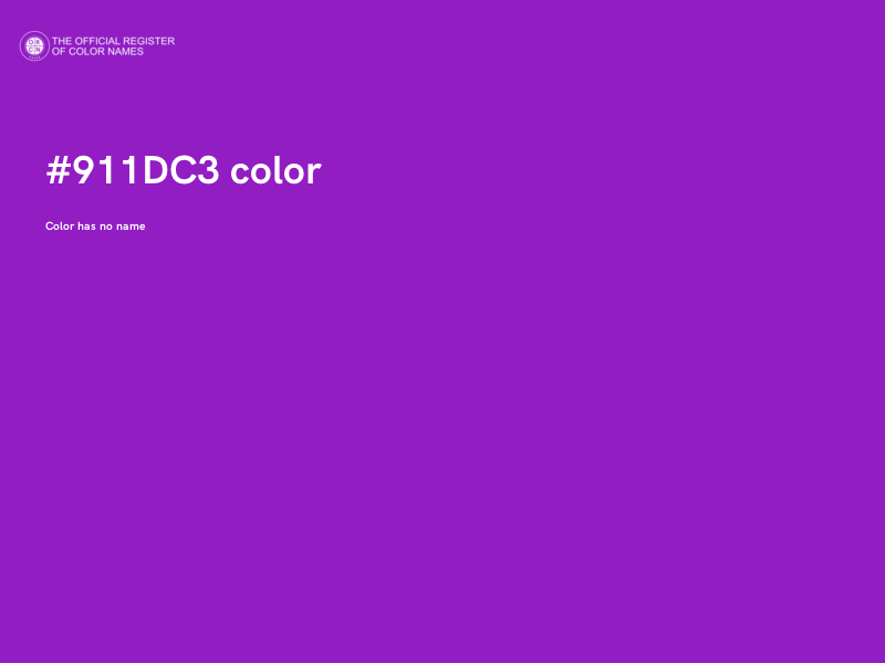 #911DC3 color image