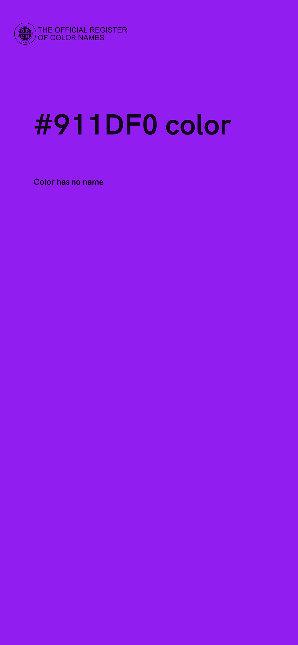 #911DF0 color image