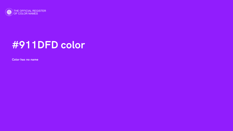 #911DFD color image