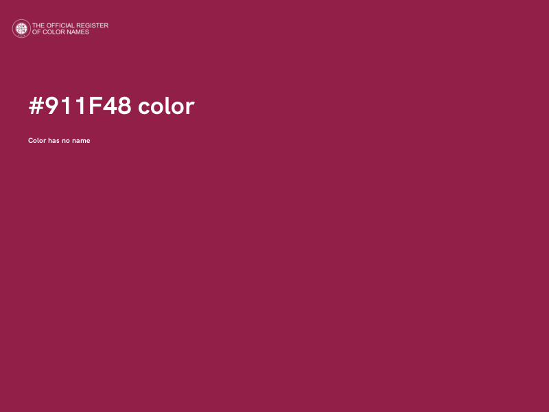 #911F48 color image