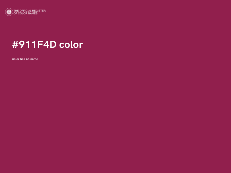 #911F4D color image