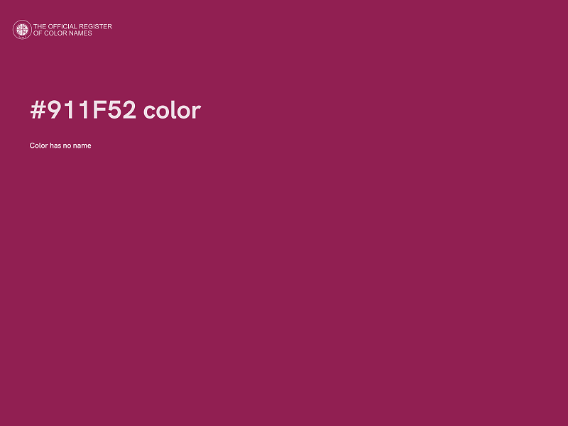 #911F52 color image