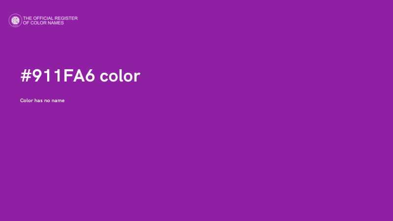 #911FA6 color image