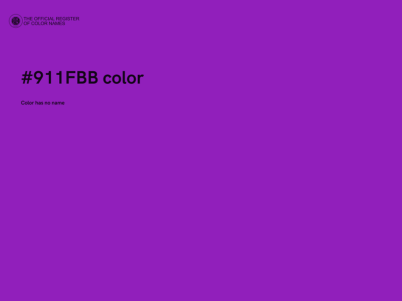 #911FBB color image