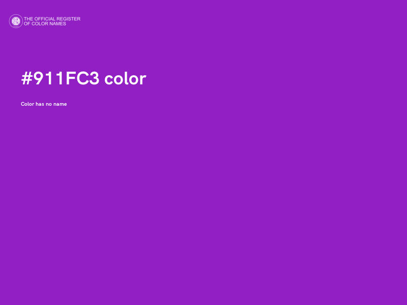 #911FC3 color image