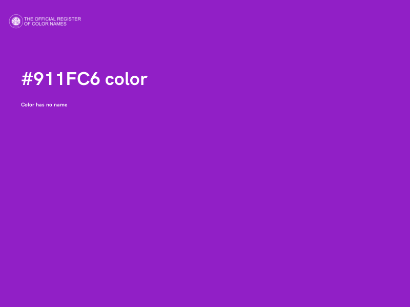 #911FC6 color image