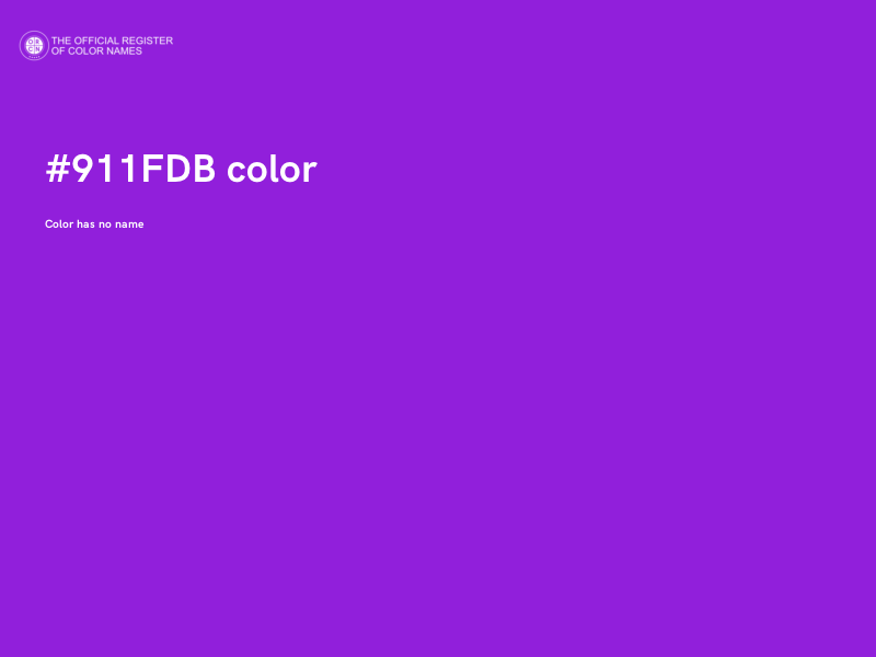 #911FDB color image