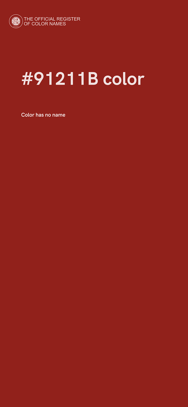 #91211B color image