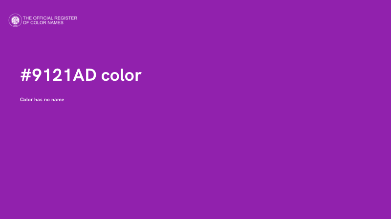 #9121AD color image