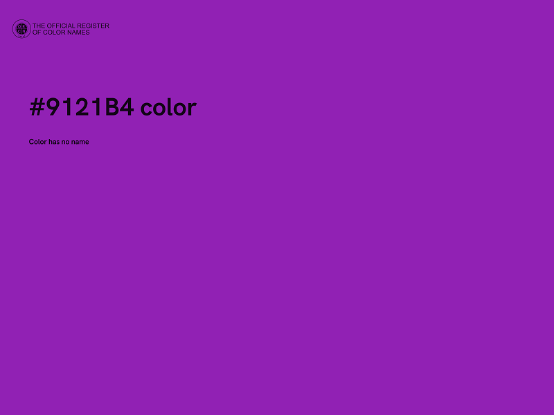 #9121B4 color image