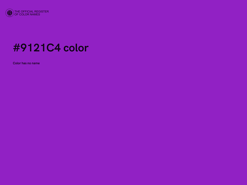 #9121C4 color image