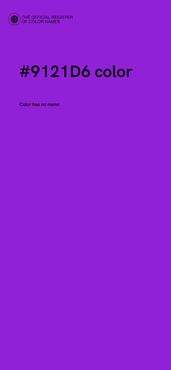 #9121D6 color image