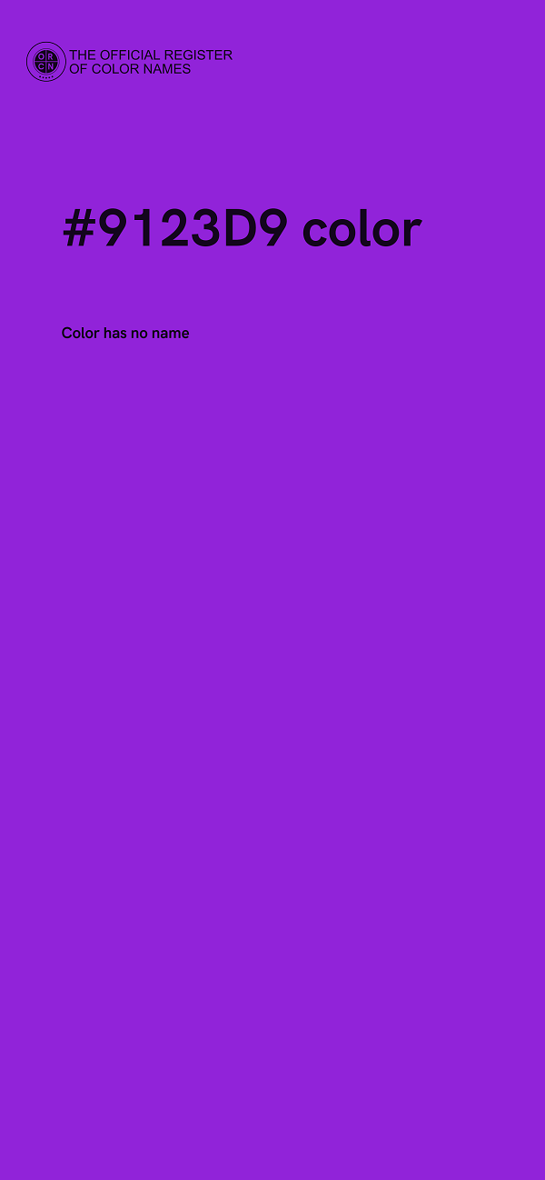 #9123D9 color image