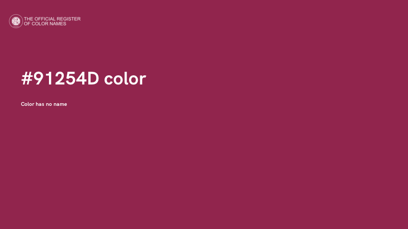 #91254D color image
