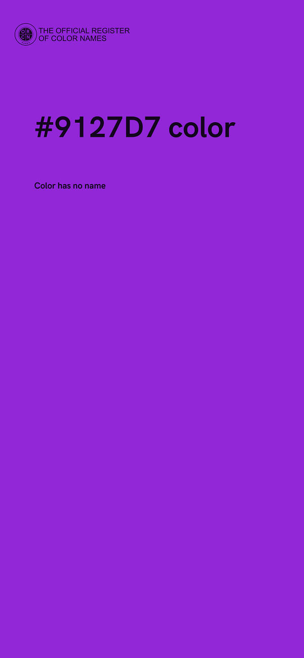 #9127D7 color image