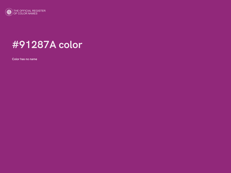 #91287A color image