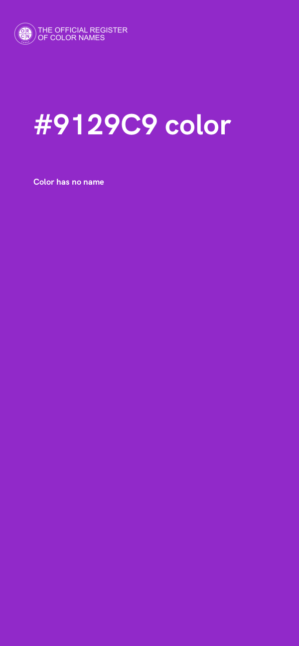 #9129C9 color image