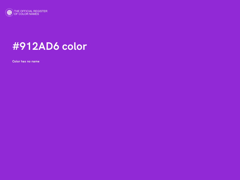 #912AD6 color image